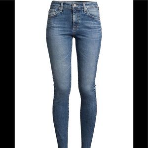 AG Farah High-Rise Skinny Blue Jeans - Size 26